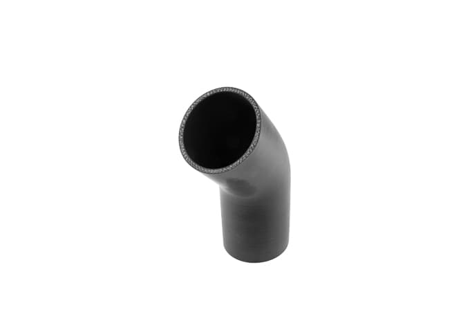 Silicon 45 Degree Silicon Hose - Elbow 2.75" (Black)