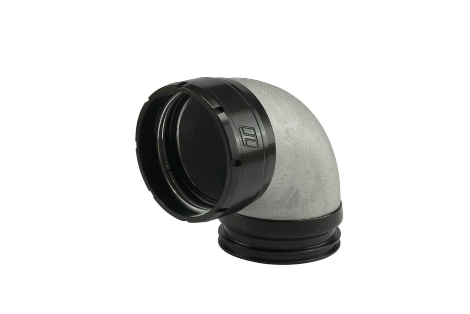 LockSleeve Turbo Adapter Compressor Outlet 2.50" to 90 Elbow Plazmaclamp 2.50"